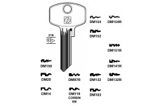 Заготовка ключа Silca DM 154 DOM