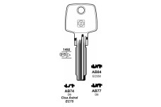 Заготовка ключа SILCA AB84 / ABUS