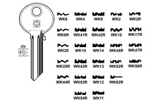 Заготовка ключа SILCA WILKA WK2