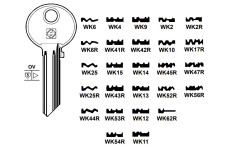 Заготовка ключа SILCA WILKA WK52R