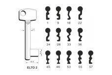 Заготовка ключа ELTO-ZNAL 7 46