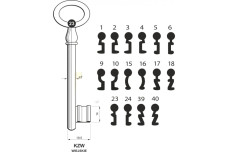 Заготовка ключа KZW 7 4