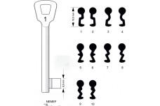 Заготовка ключа NEMEF 3