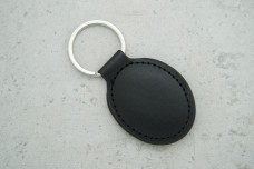 Заготовка домофона овал екошкіра чорний