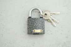 Замок навісний KEDR BW/FZB 364 (38 мм) 16-01-001 сірий 38 полімер важкий