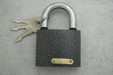 Замок навісний 366 KEDR BW SFB (63 мм, полімер важкий) сірий  