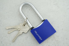 Замок навісний Авантек LXCP 50-L синій, довга дуга