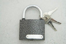 Замок навісний DRON 63 мм (сірий полімер важкий)