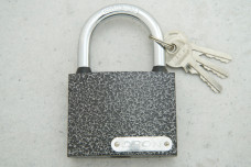 Замок навісний DRON 75 мм (сірий полімер важкий)