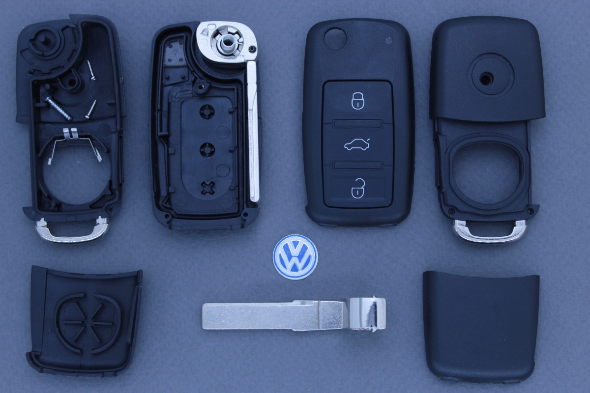 Корпус ключа VW 3 кнопки HU66P 