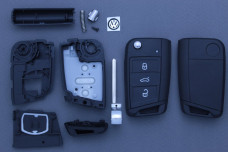 Корпус ключа VW 3 кнопки HU66P