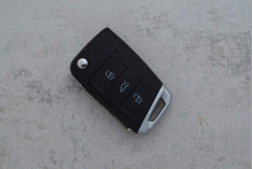 Корпус ключа Skoda/VW  HU66P 3 кнопки