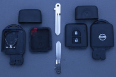 Корпус ключа Nissan 2 кнопки NSN14