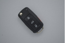 Корпус ключа VW  HU66P 3 кнопки + паніка (під штіфт)