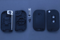 Корпус ключа Nissan NSN14 2 кнопки