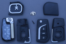 Корпус ключа Toyota VA2 3 кнопки