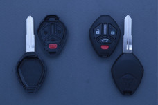 Корпус ключа Mitsubishi MIT11R 3 кнопки + паніка (з кнопками)