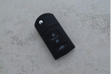 Корпус ключа Mazda   3 кнопки (велике кріплення батарейки)