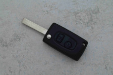 Корпус ключа Peugeot HU83 2кнопки зміщені