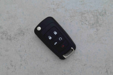 Корпус ключа Chevrolet HU100 4 кнопки+Паника