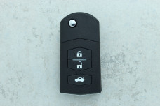 Корпус ключа Mazda MAZ24R 3 кнопки (батарейка 1620)