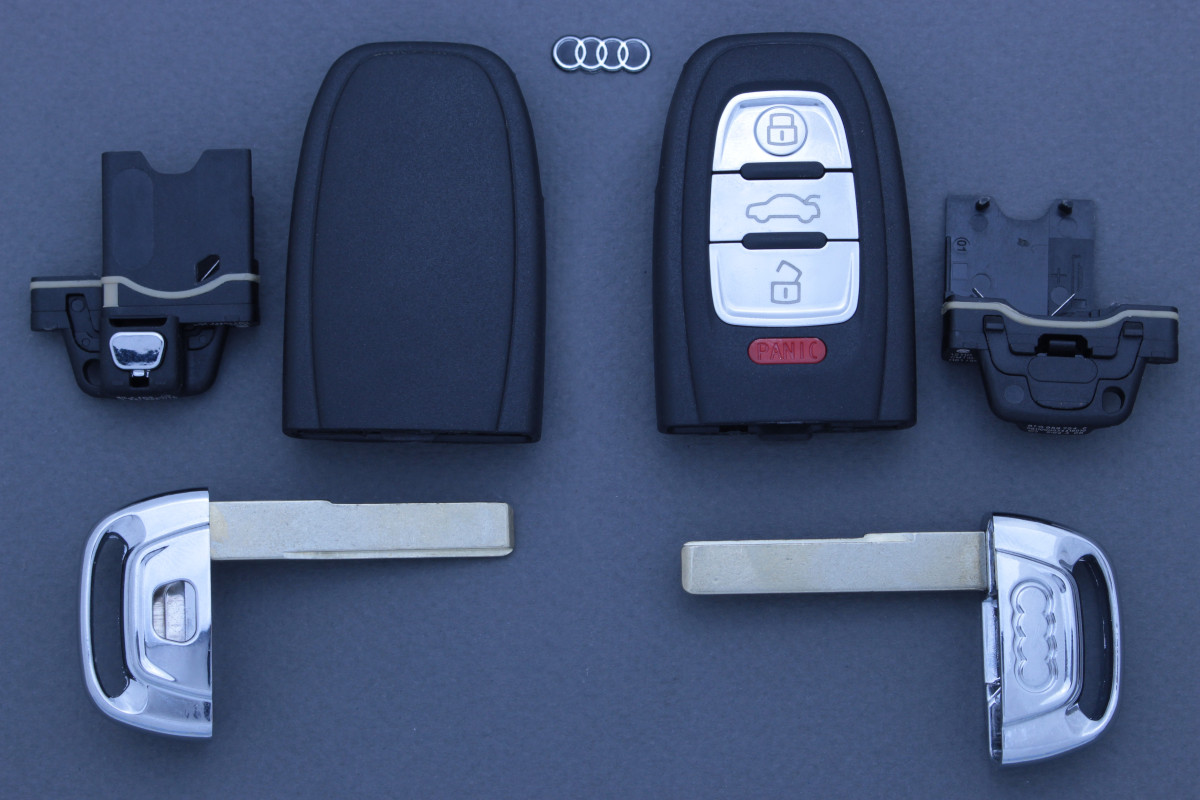 Корпус пульта Audi SMART 3 кнопки + паніка HU66