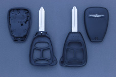 Корпус ключа Chrysler 3 кнопки + паніка CY24