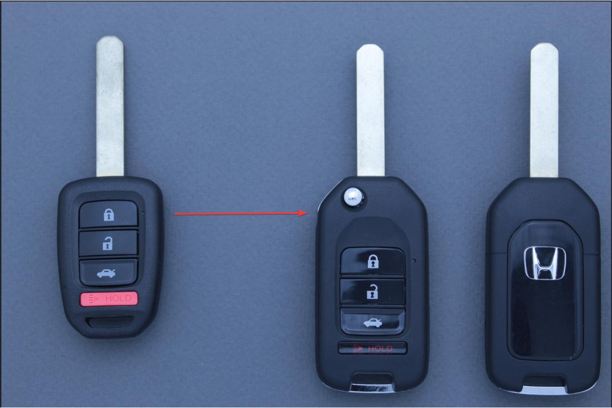 Корпус пульта Honda 3 кнопки + паніка HON66