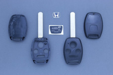 Корпус ключа Honda 3 кнопки круглі + Паніка HON66