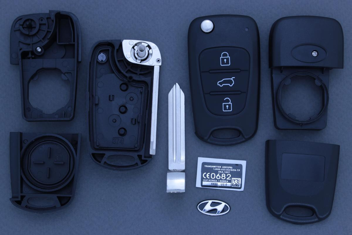Корпус ключа Hyundai 3 кнопки HYN10R