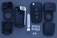 Корпус ключа Hyundai 3 кнопки HYN10R
