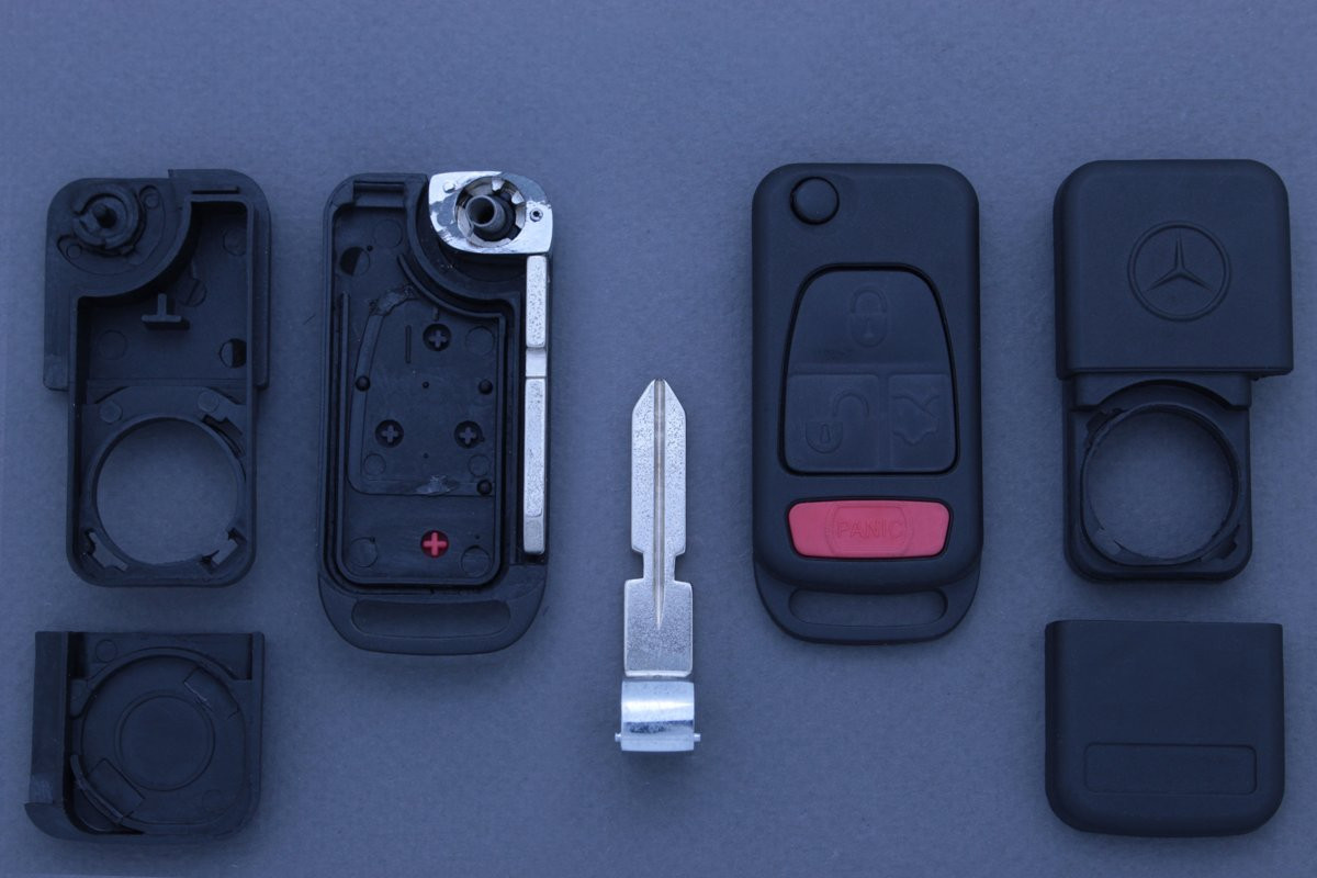 Корпус пульта Mercedes 3 кнопки + паніка HU39