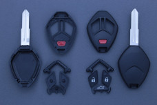 Корпус ключа Mitsubishi 2 кнопки + Паніка MIT11R