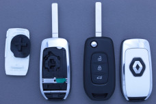 Корпус ключа Renault 3 кнопки VA2 (з кріпленням під батарею)