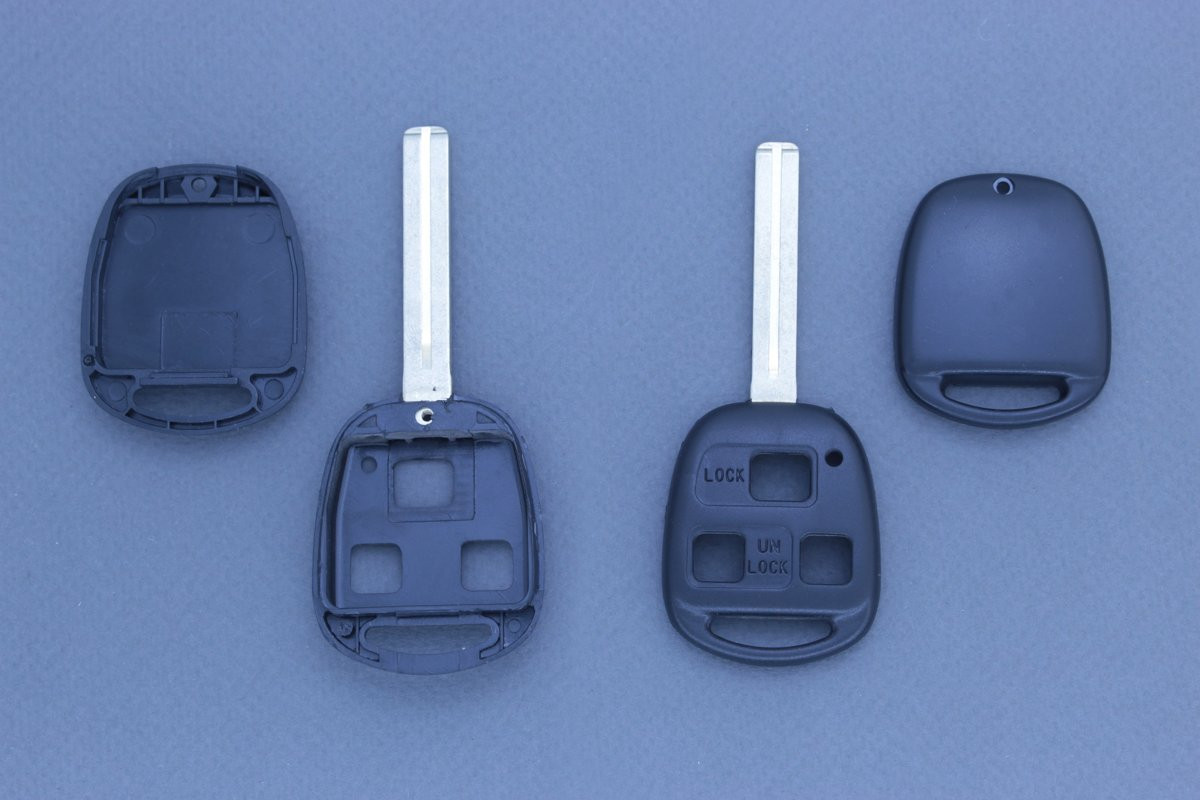 Корпус ключа Toyota 3 кнопки TOY48 long без лого 