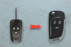 Корпус ключа Chevrolet/Opel  HU100 3 кнопки (під переробку)