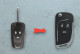 Корпус ключа Chevrolet/Opel  HU100 3 кнопки (під переробку)
