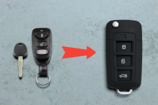 Корпус пульта Kia/Hyundai HYN6 3 кнопки+ паніка (під переробку, бат на платі)