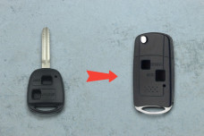 Корпус пульта Toyota 2 кнопки TOY43 (під переробку)