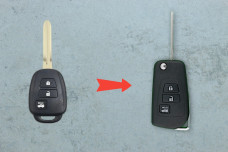 Корпус пульта Toyota ПТ TOY43 3 кнопки тип 7 (під переробку)