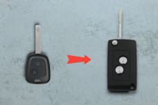 Корпус ключа Peugeot VA2 2кнопки (під переробку)