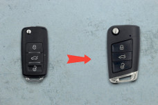 Корпус пульта VW HU66P 3 кнопки (під переробку)