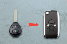 Корпус пульта Toyota TOY43 2 кнопки ( тип 2, переробка)