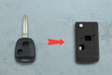 Корпус пульта Toyota TOY43 2 кнопки (тип5 переробка)