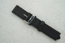 Ремінець 20мм чорний шкіряний