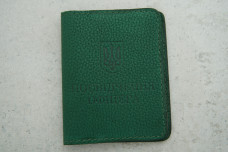 Обкладинка Посвідчення офіцера зелена шкіра