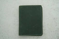 Обкладинка картхолдер зелений шкіра