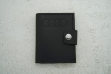 Автохолдер Audi чорний шкіра 