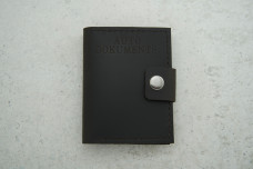 Автохолдер "Auto documents" чорний шкіра