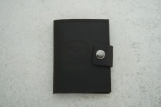 Автохолдер Mazda чорний шкіра 